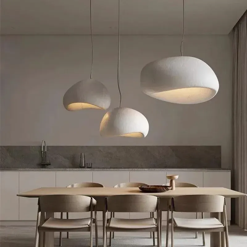 Modern Nordic Wabi Sabi LED Ceiling Chandelier Light Fixture - Elegant Pendant Lamp for Living Room, Bedroom, Dining Room Home Decor thumbnail 1