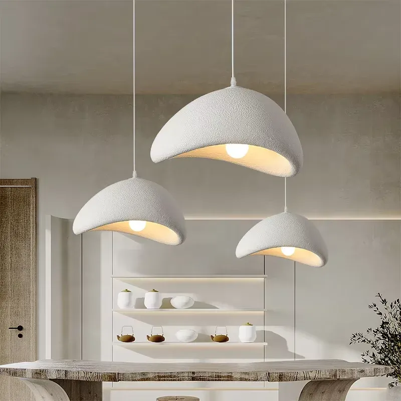 Modern Nordic Wabi Sabi LED Ceiling Chandelier Light Fixture - Elegant Pendant Lamp for Living Room, Bedroom, Dining Room Home Decor thumbnail 3