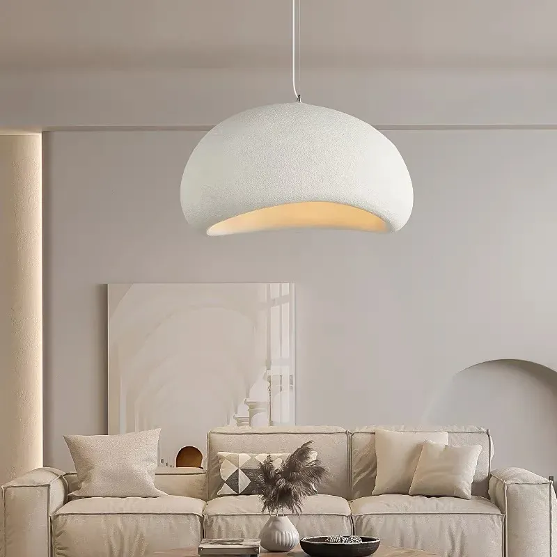 Modern Nordic Wabi Sabi LED Ceiling Chandelier Light Fixture - Elegant Pendant Lamp for Living Room, Bedroom, Dining Room Home Decor thumbnail 4