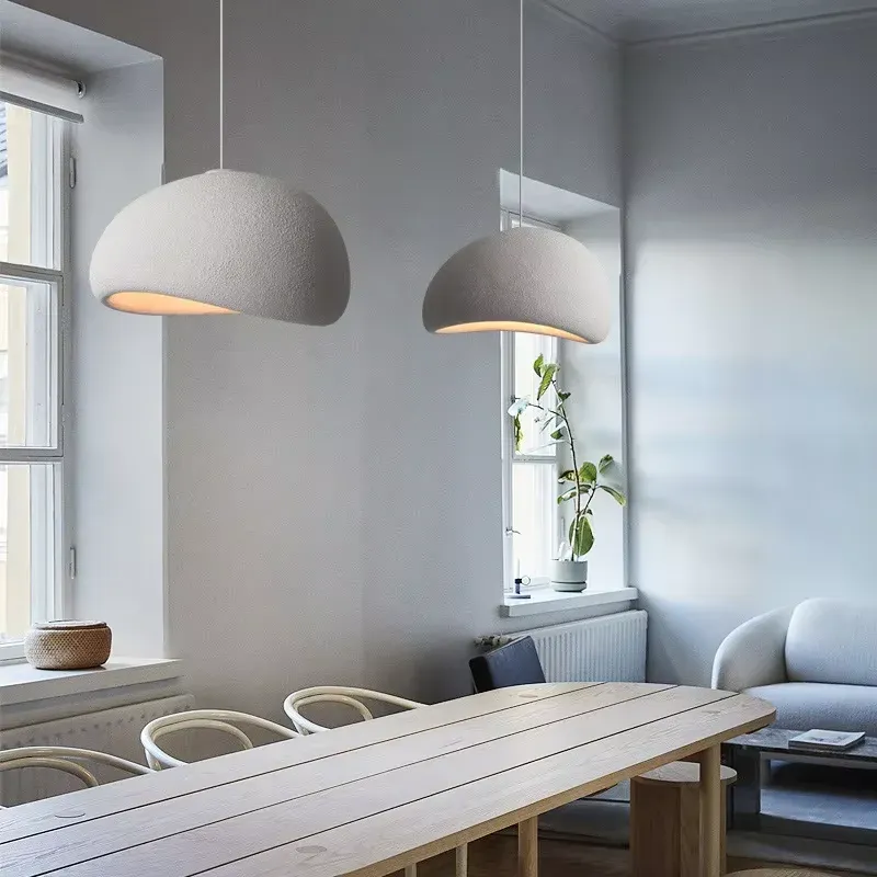 Modern Nordic Wabi Sabi LED Ceiling Chandelier Light Fixture - Elegant Pendant Lamp for Living Room, Bedroom, Dining Room Home Decor thumbnail 6