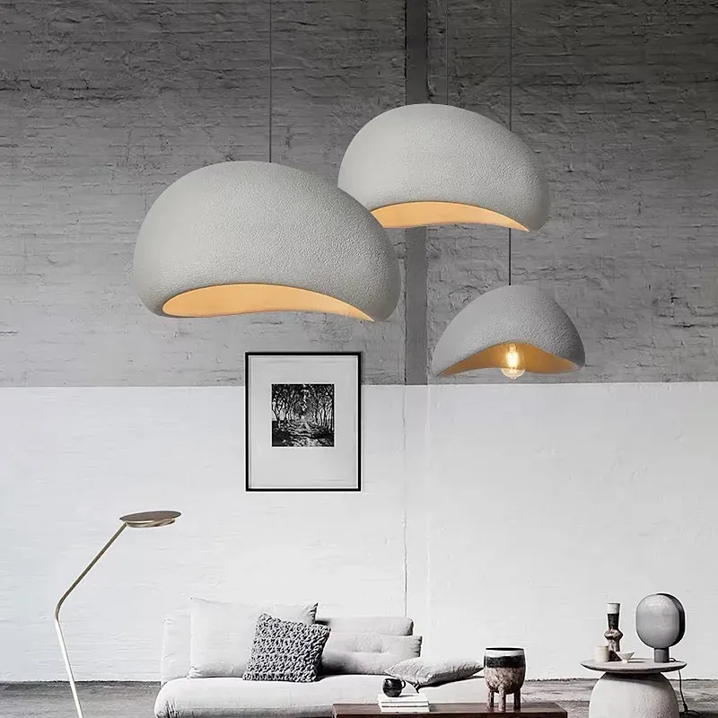 Modern Nordic Wabi Sabi LED Ceiling Chandelier Light Fixture - Elegant Pendant Lamp for Living Room, Bedroom, Dining Room Home Decor thumbnail 2
