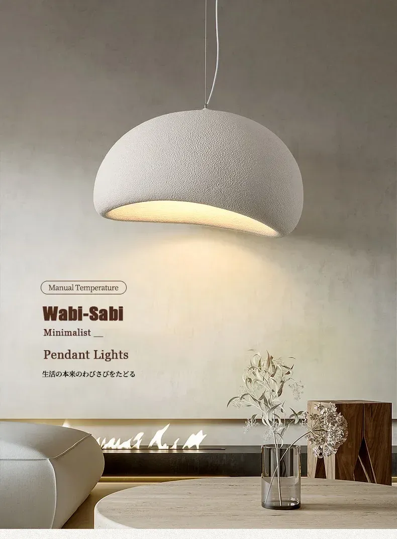 Modern Nordic Wabi Sabi LED Ceiling Chandelier Light Fixture - Elegant Pendant Lamp for Living Room, Bedroom, Dining Room Home Decor showcase 7
