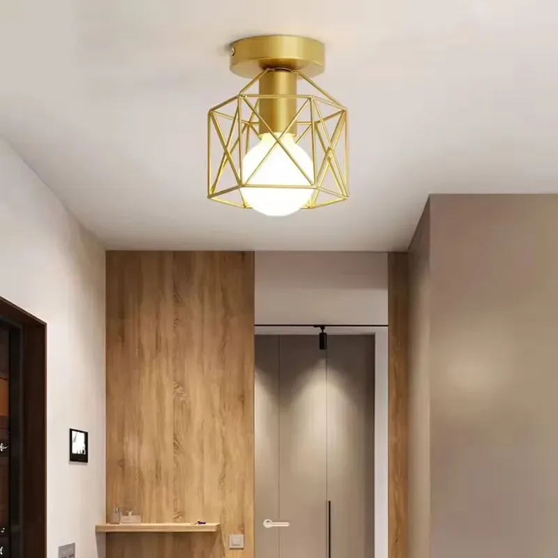Modern LED Ceiling Light Fixture Round Chandelier E27 Base for Kitchen, Bedroom, Living Room, Bathroom - Sleek Indoor Lighting Solution thumbnail 1