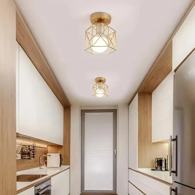 Modern LED Ceiling Light Fixture Round Chandelier E27 Base for Kitchen, Bedroom, Living Room, Bathroom - Sleek Indoor Lighting Solution showcase 2