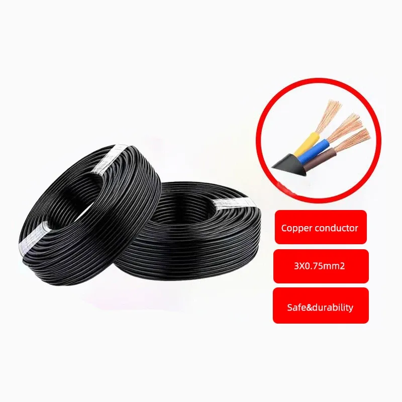 Durable EU Schuko Power Extension Cord Cable - 16A/250V, 3x0.75mm² Pure Copper, Nickel-Plated Brass Connectors, 5M/3M/1.5M/1M Lengths for Indoor Use thumbnail 4