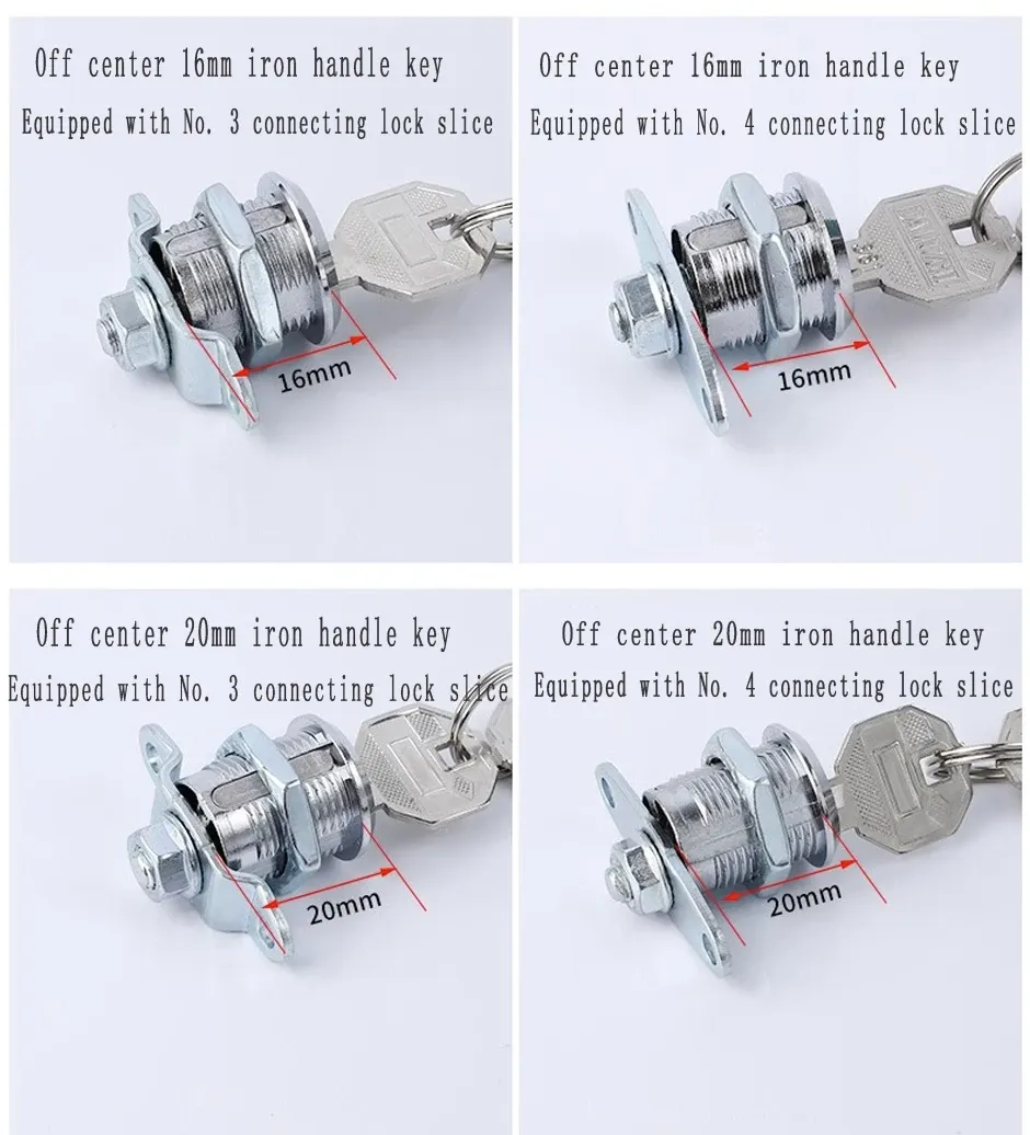 Durable Metal File Cabinet Lock with Aluminum Alloy Core for Office, Locker, Mailbox Security - Secure Connecting Rod Lock showcase 15