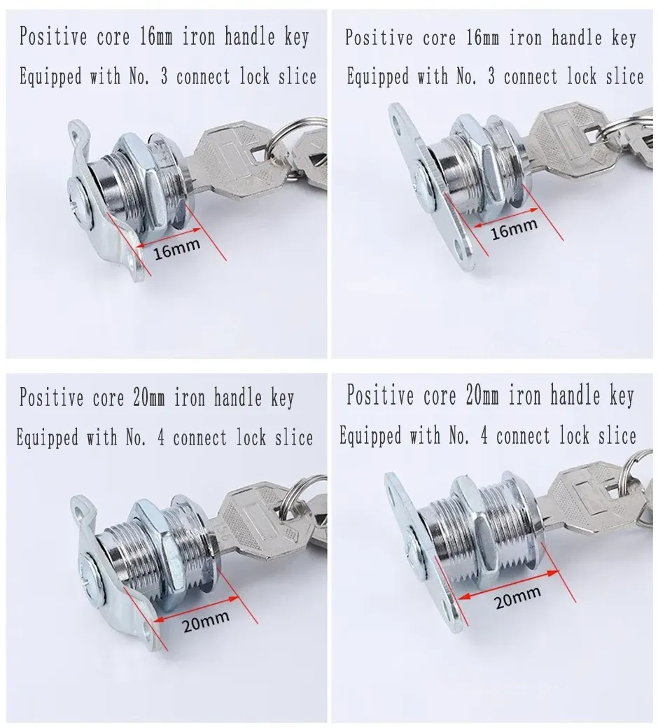 Durable Metal File Cabinet Lock with Aluminum Alloy Core for Office, Locker, Mailbox Security - Secure Connecting Rod Lock showcase 13