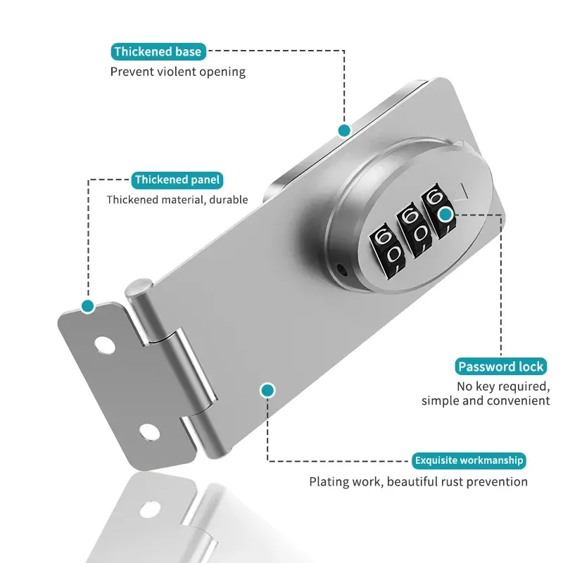 Child Safety Cabinet Locks - Secure Refrigerator, Drawer, File Cabinet & Double Door Latches for Baby Proofing - Durable Child Protection Lock thumbnail 1