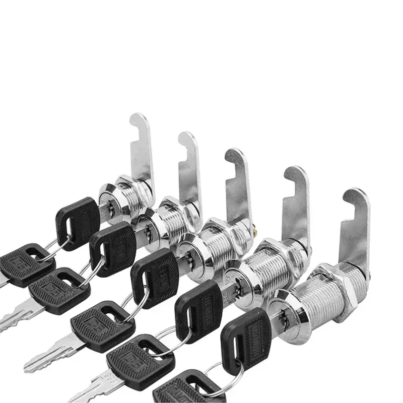 Metal Cylinder Cam Lock with 2 Keys for Cabinets, Lockers, Drawers, Mailboxes, File Cabinets - Available in Same Key or Different Key Options, 16mm thumbnail 4