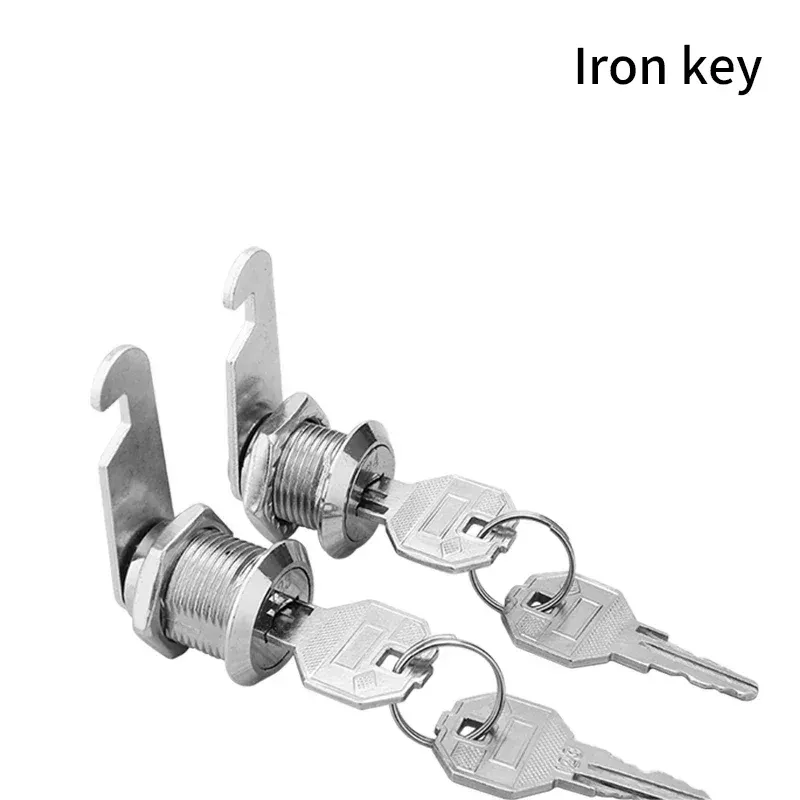 Metal Cylinder Cam Lock with 2 Keys for Cabinets, Lockers, Drawers, Mailboxes, File Cabinets - Available in Same Key or Different Key Options, 16mm showcase 2