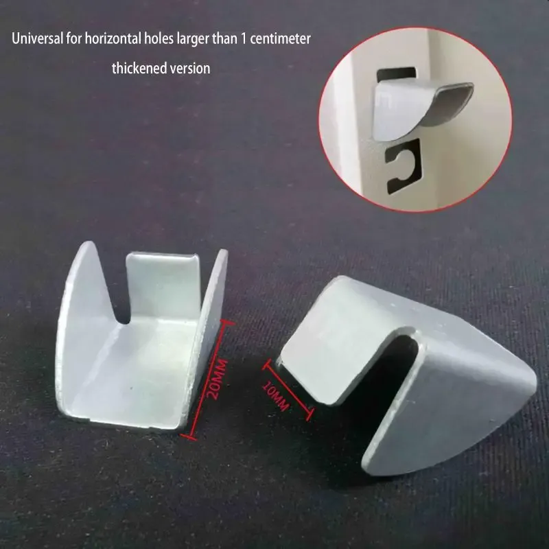 10Pcs Metal Shelf Clips for File Cabinets, Kitchen Cabinets, Bookcases - Durable Silver Support Pegs for Office and Home Organization thumbnail 2