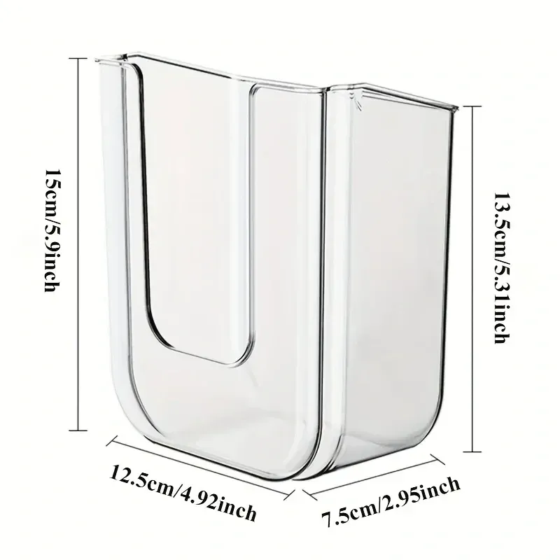 Wall Mounted Wet Tissue Storage Box with Large Opening, Non-Perforated Design, Strong Load-Bearing for Bathroom Organization thumbnail 3