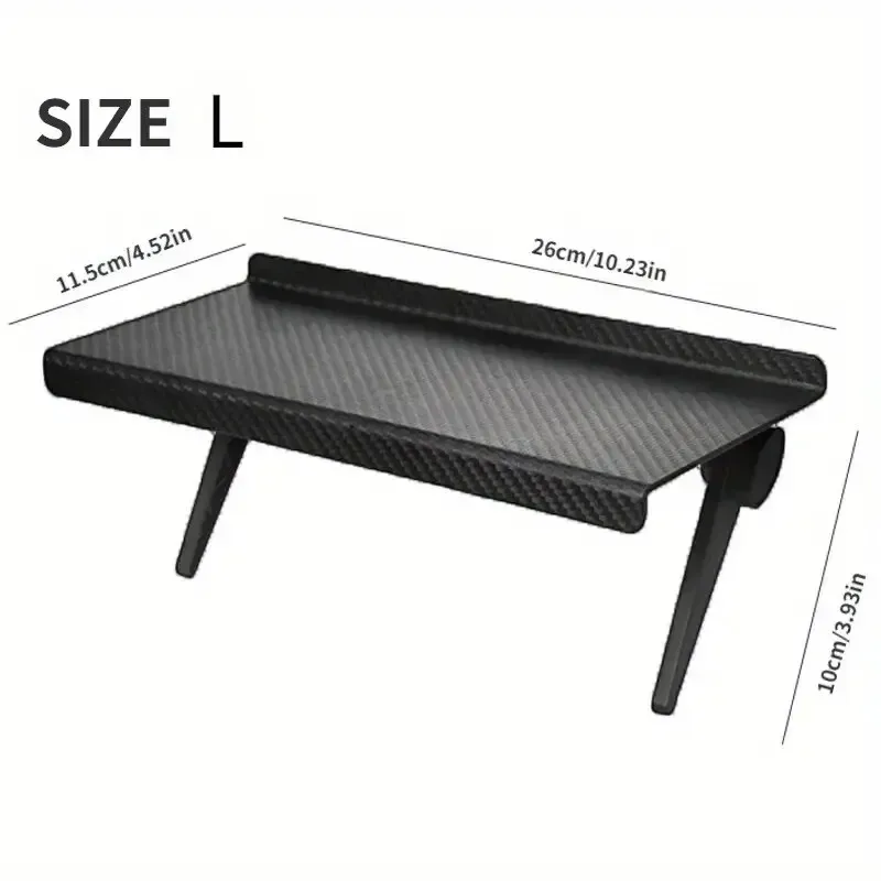 Adjustable Computer TV Screen Top Shelf Mount Holder for Wireless Router Set-top Box - Durable ABS Plastic with Non-Slip Grip, Black/White Options showcase 3