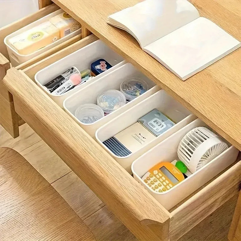 10pcs Large Capacity Multifunctional Storage Box for Desktop Sundries, Underwear, and Home Organization - Durable Plastic Organizer Bins showcase 4