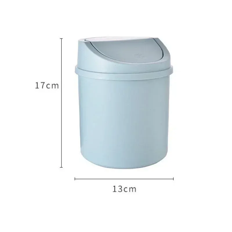 Mini Desktop Trash Can with Flip Lid, Small Plastic Waste Bin for Bedroom, Office Desk, Workspace Storage Box, Compact and Easy Clean showcase 12