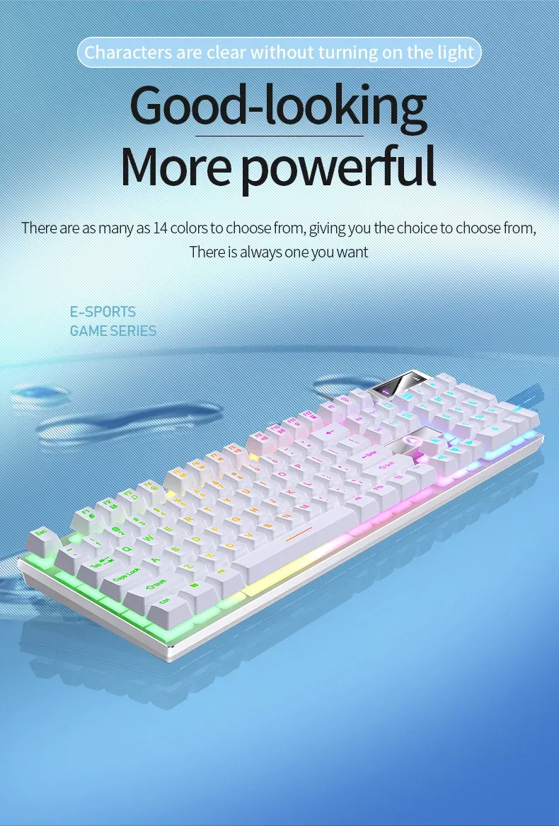 YINDIAO Wired Gaming Keyboard for Laptop & Desktop PC - Low Profile, Full Numpad, Office & Gamer Essential showcase 6