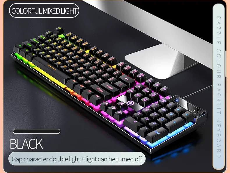 YINDIAO Wired Gaming Keyboard for Laptop & Desktop PC - Low Profile, Full Numpad, Office & Gamer Essential showcase 3