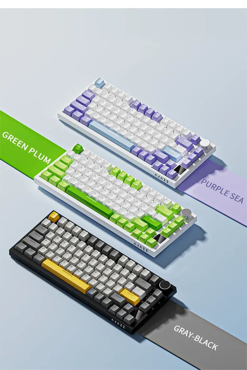 AJAZZ AK820 Pro Tri-Mode Mechanical Gaming Keyboard - 70% Compact RGB Hot-Swappable Layout for PC/Mac, Wired & Wireless Connectivity showcase 15