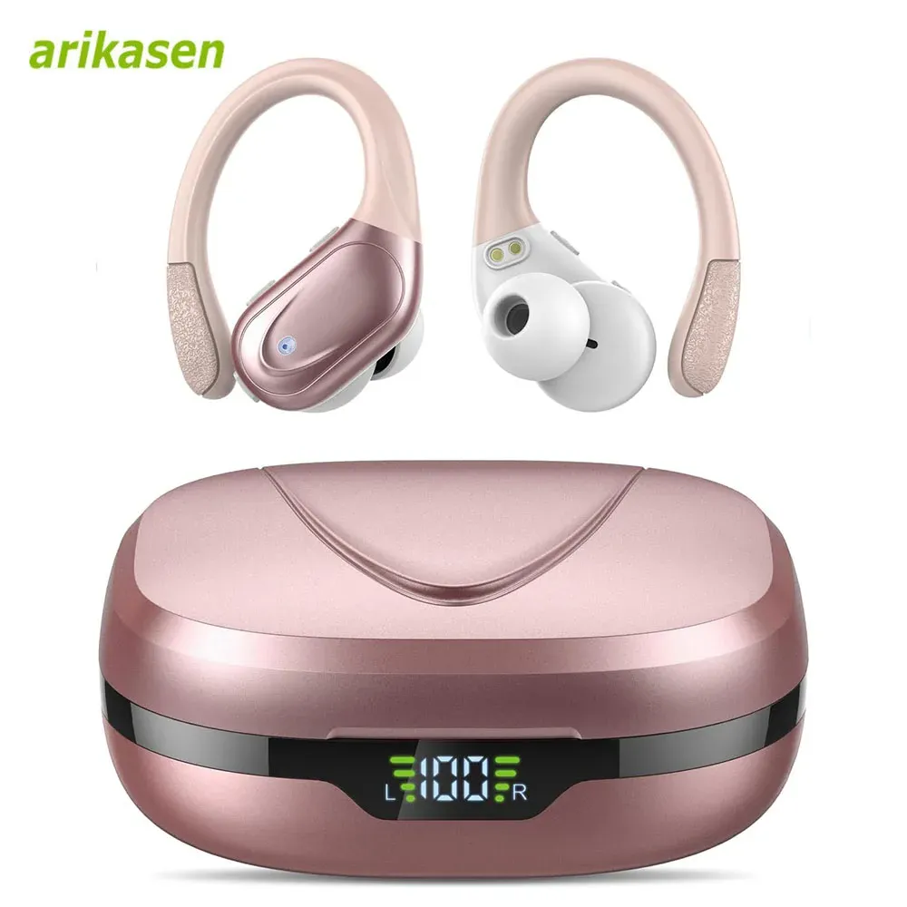 Wireless Sport Earbuds Bluetooth 5.3 Headphones with Noise Cancelling Mic, 75H Playtime, HiFi Stereo Sound, LED Display, USB-C Charging, IPX6 Waterproof for Running & Fitness showcase 2