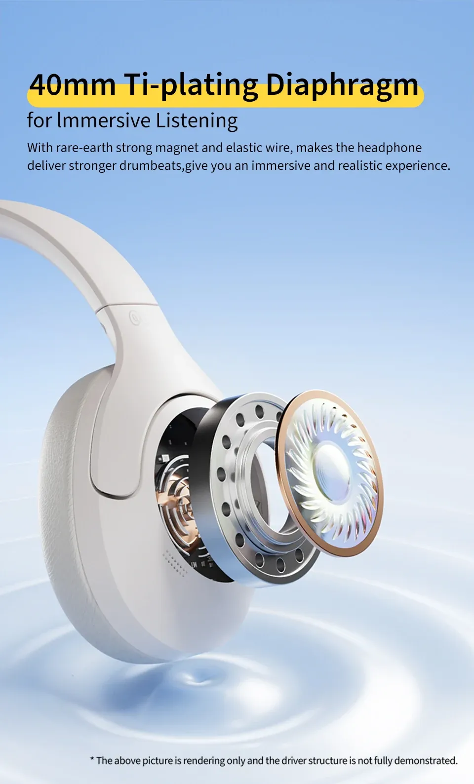 QCY H3 Lite ANC Wireless Headphones with Bluetooth 5.3, 60-Hour Playtime, Foldable Over-Ear Headset with HIFI Sound and Dual Device Connection for Immersive Audio Experience showcase 7