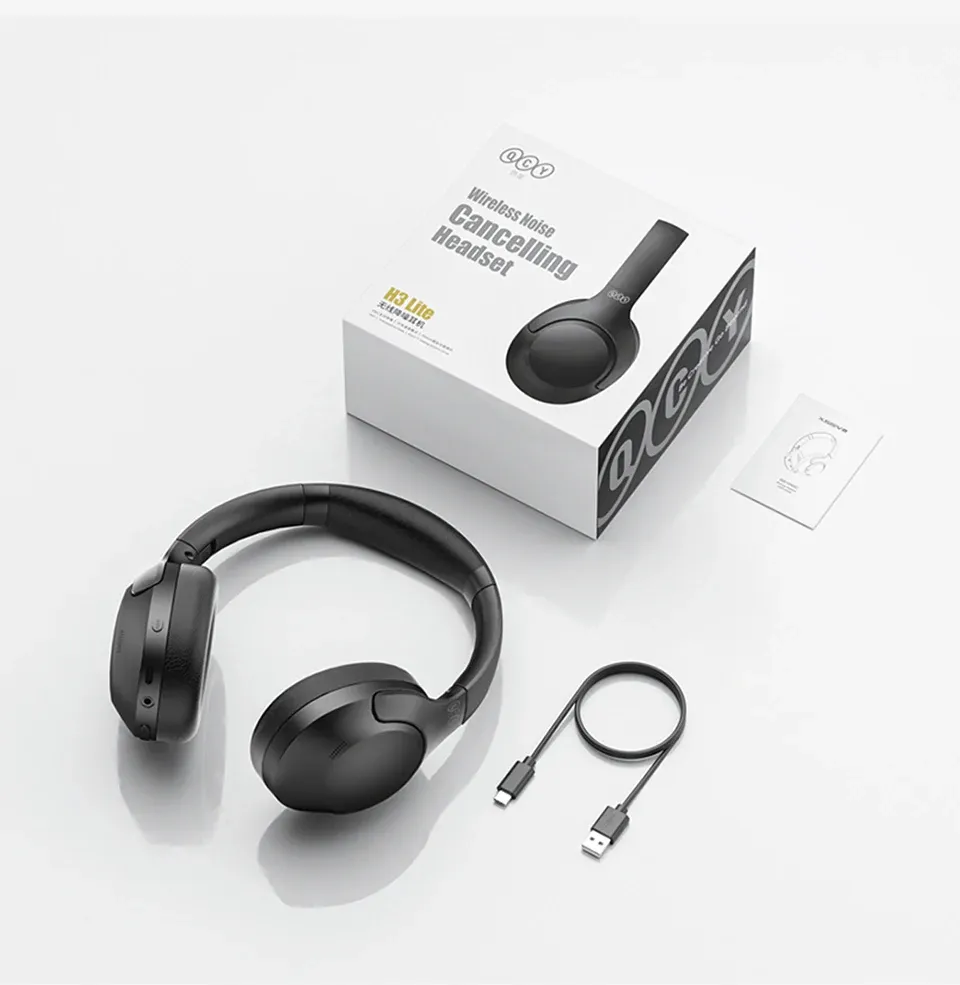 QCY H3 Lite ANC Wireless Headphones with Bluetooth 5.3, 60-Hour Playtime, Foldable Over-Ear Headset with HIFI Sound and Dual Device Connection for Immersive Audio Experience showcase 16