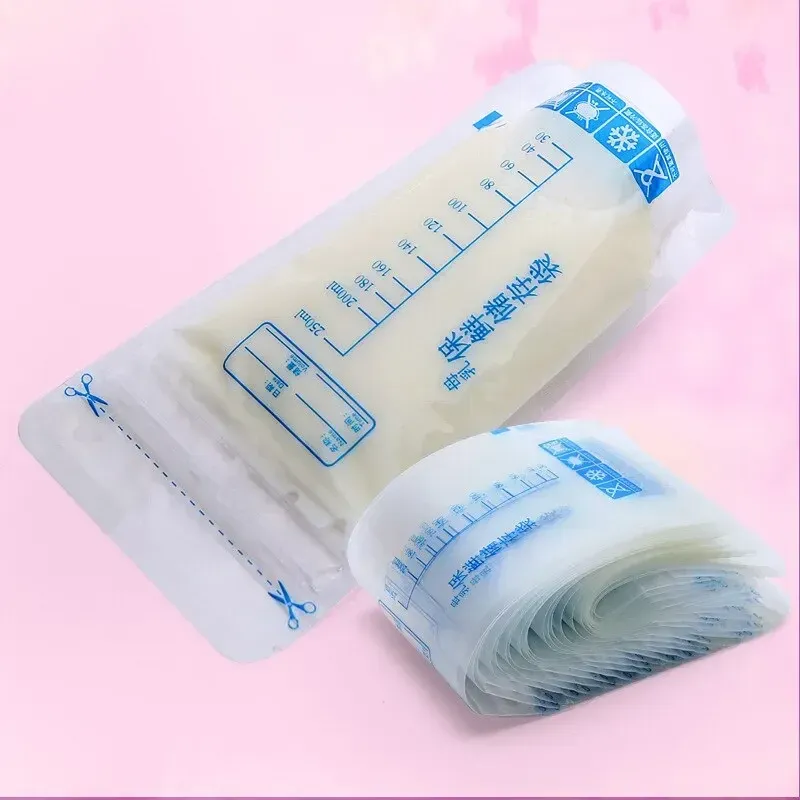 250ml Self-Standing Breastmilk Storage Bags with Leak-Proof Seal, BPA-Free, Pre-Sterilized, Pack of 30 for Baby Food Freezer Storage thumbnail 5