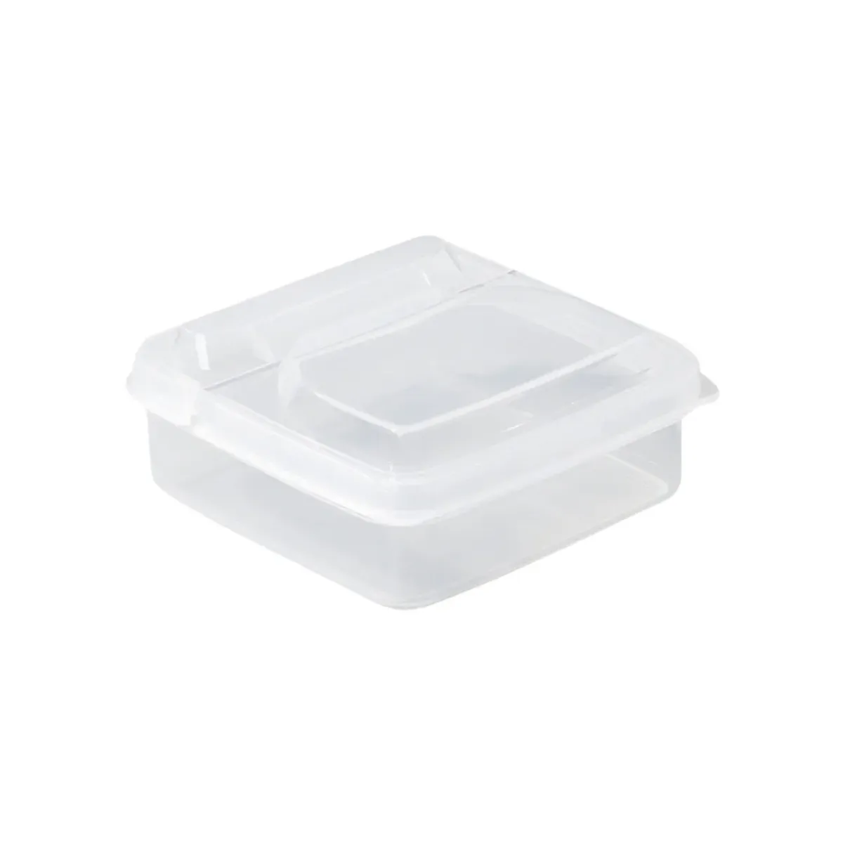 Clear Plastic Sliced Cheese Container with Flip Lid for Fridge - Durable Butter Block Storage Box - Refrigerator Food Organizer showcase 9