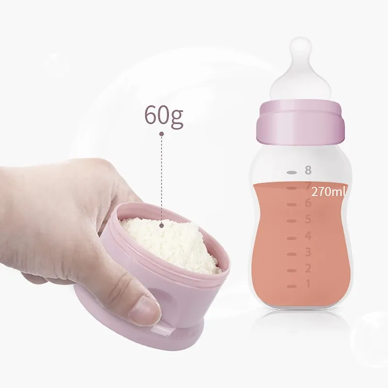 3/4 Tier Portable Milk Powder Container Dispenser Spill Resistant Food Storage Carton for Babies 1-6 Years Old Travel thumbnail 5