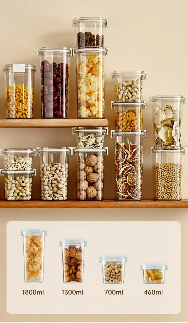Airtight Vacuum Sealed Food Storage Container Jar for Coffee Beans, Cereals, Tea - Moisture-Proof Kitchen Canister with Pump Option showcase 9