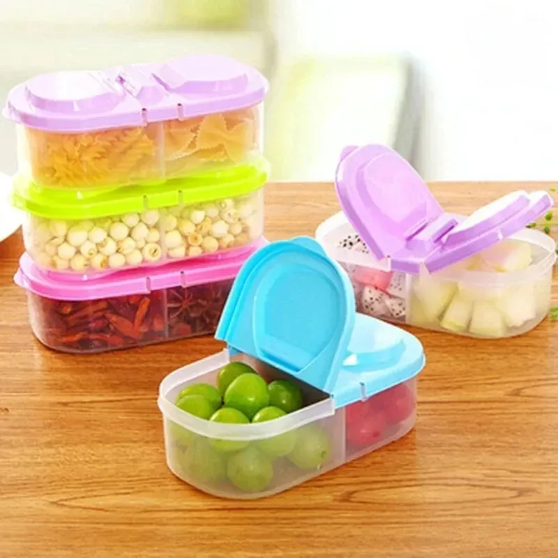 Portable Plastic Food Container Lunch Box for Kids - Healthy, Durable, Leak-Proof for School, Picnic, Camping, Travel - Reusable Meal Prep Storage thumbnail 1