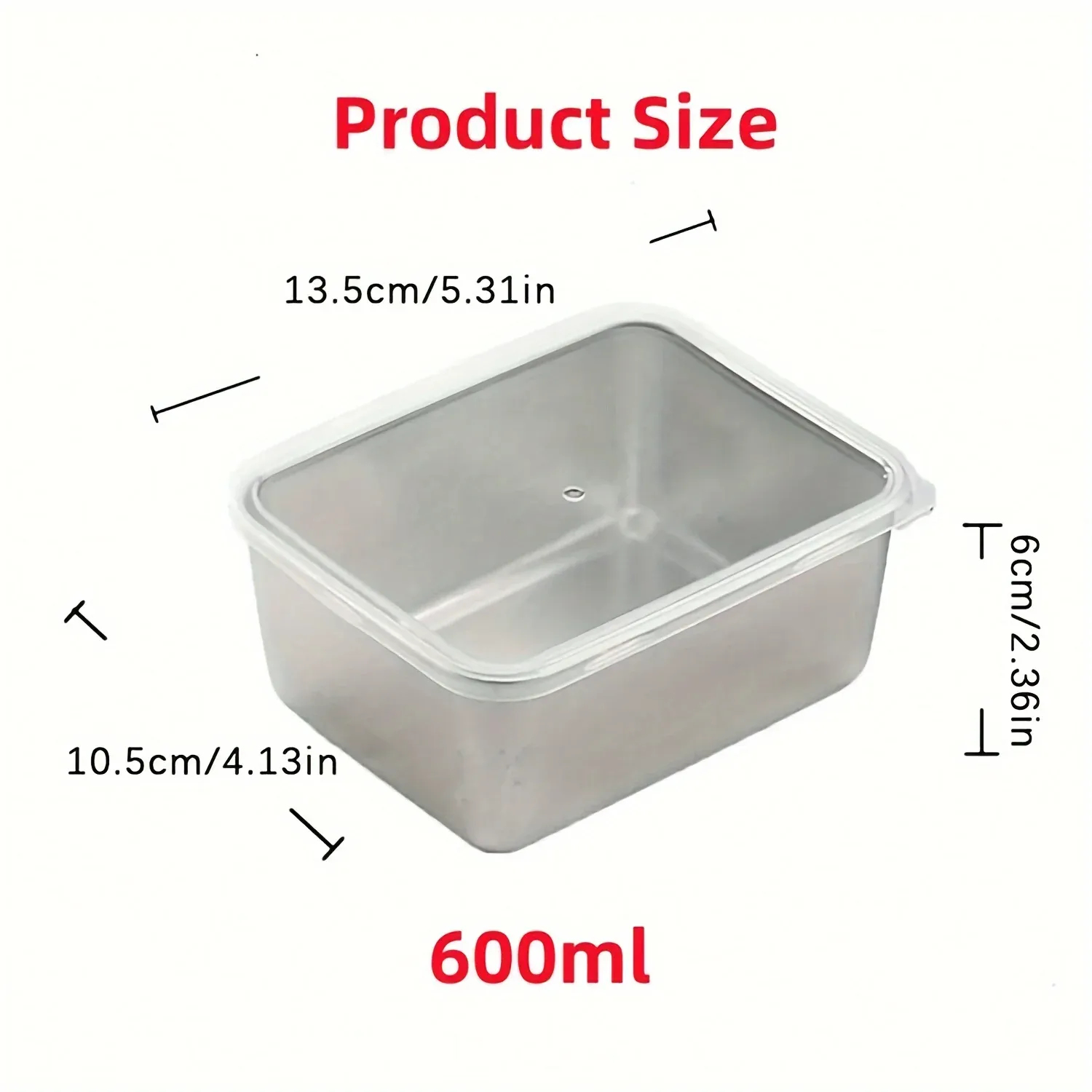 6-Piece Stainless Steel Food Storage Container Set with Airtight Lids - Reusable, Stackable, Leakproof Lunch Boxes for Camping, Picnics, School & Home thumbnail 2