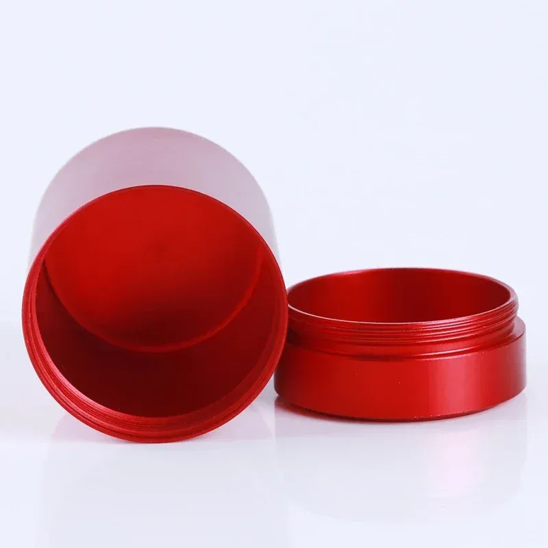 Mini Portable Stainless Steel Storage Container Jar - Airtight Sealed Travel Can for Nuts, Candy, Tea, Food - Solid Color Compact Design thumbnail 4