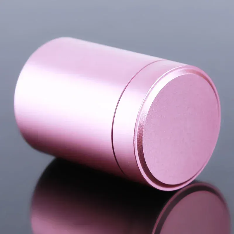 Mini Portable Stainless Steel Storage Container Jar - Airtight Sealed Travel Can for Nuts, Candy, Tea, Food - Solid Color Compact Design showcase 13