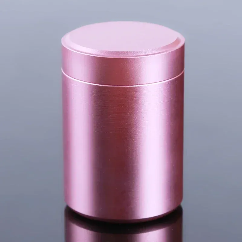 Mini Portable Stainless Steel Storage Container Jar - Airtight Sealed Travel Can for Nuts, Candy, Tea, Food - Solid Color Compact Design showcase 12