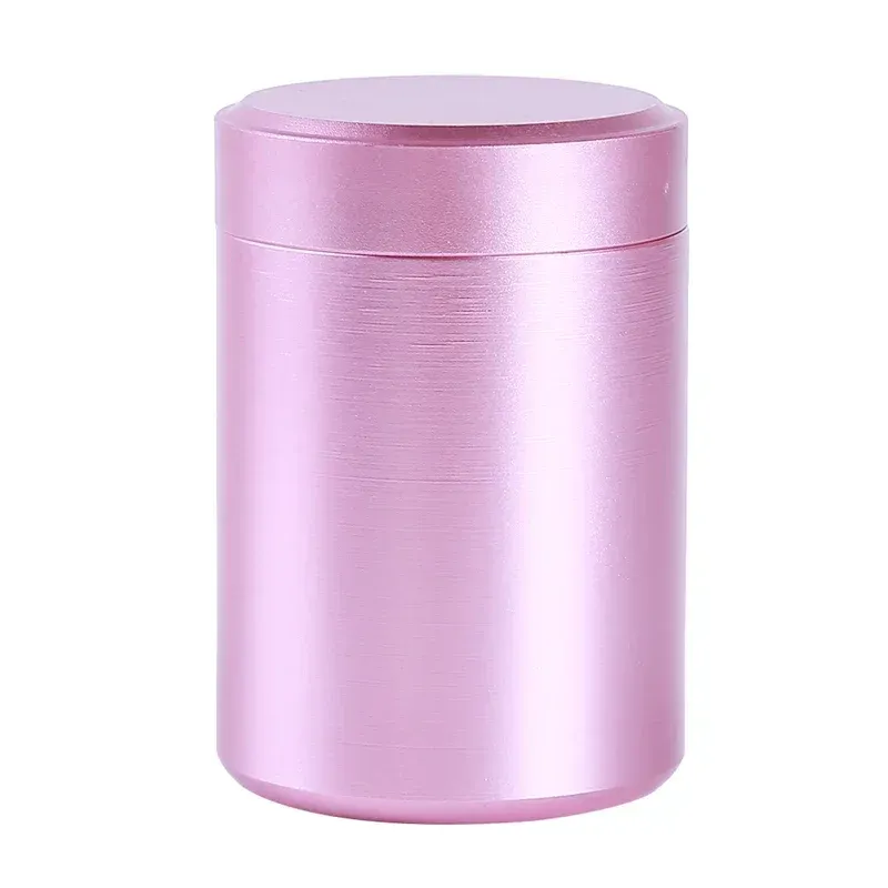 Mini Portable Stainless Steel Storage Container Jar - Airtight Sealed Travel Can for Nuts, Candy, Tea, Food - Solid Color Compact Design showcase 9
