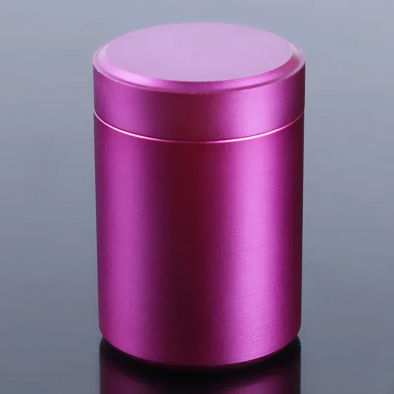 Mini Portable Stainless Steel Storage Container Jar - Airtight Sealed Travel Can for Nuts, Candy, Tea, Food - Solid Color Compact Design showcase 16