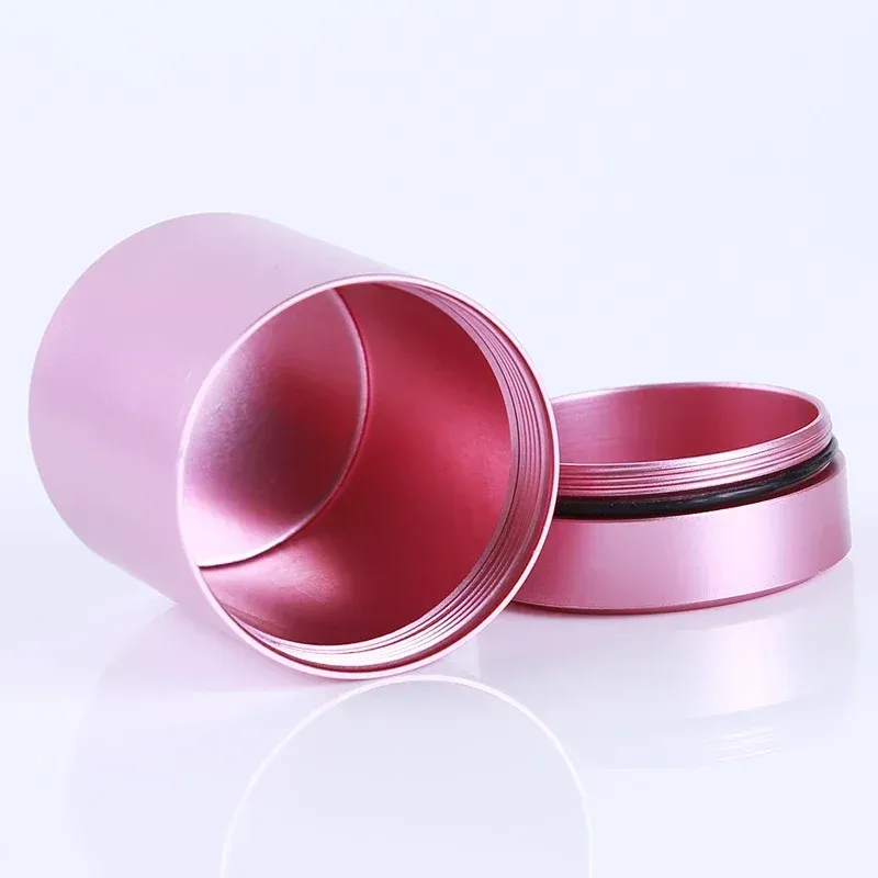 Mini Portable Stainless Steel Storage Container Jar - Airtight Sealed Travel Can for Nuts, Candy, Tea, Food - Solid Color Compact Design showcase 11