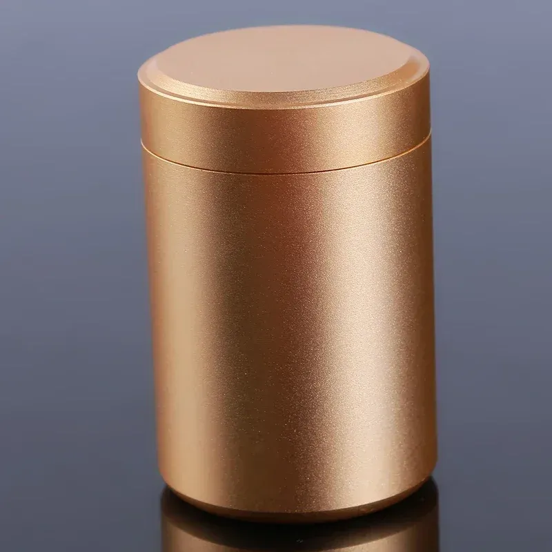 Mini Portable Stainless Steel Storage Container Jar - Airtight Sealed Travel Can for Nuts, Candy, Tea, Food - Solid Color Compact Design showcase 5