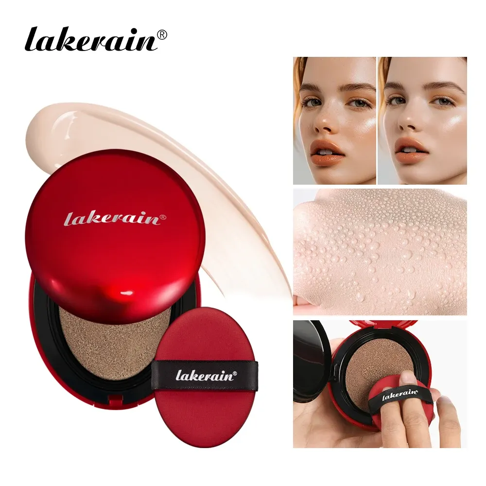 Lakerain Super Fit Cushion Foundation: Long-Lasting 72-Hour Semi-Matte Finish, Buildable Coverage, SPF Sun Protection, Waterproof Face Base Makeup for All Skin Types thumbnail 1