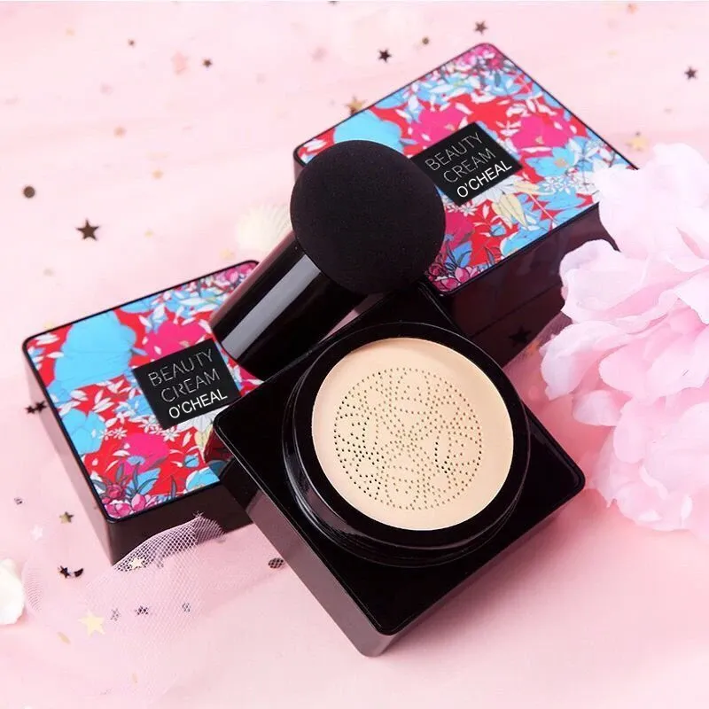 OCHEAL Mushroom Head BB Cream Foundation Cushion Compact - Full Coverage Concealer with Puff for Flawless Face Makeup Base thumbnail 3