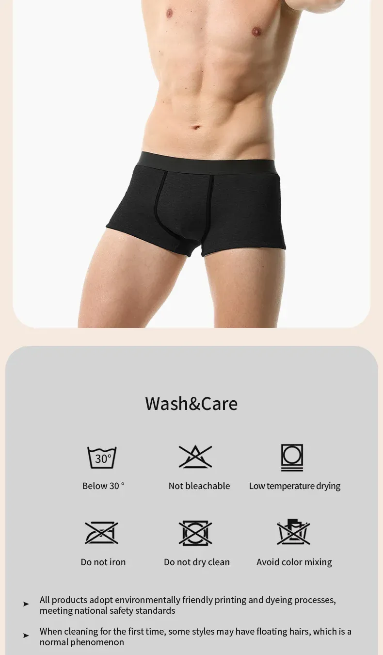 3-Pack Men's Thermal Underwear Boxer Briefs - Warm Velvet Thickened Cold-Proof Sports Shorts for Autumn Winter showcase 16