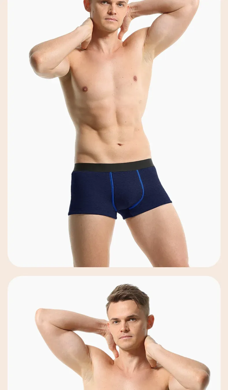 3-Pack Men's Thermal Underwear Boxer Briefs - Warm Velvet Thickened Cold-Proof Sports Shorts for Autumn Winter showcase 15