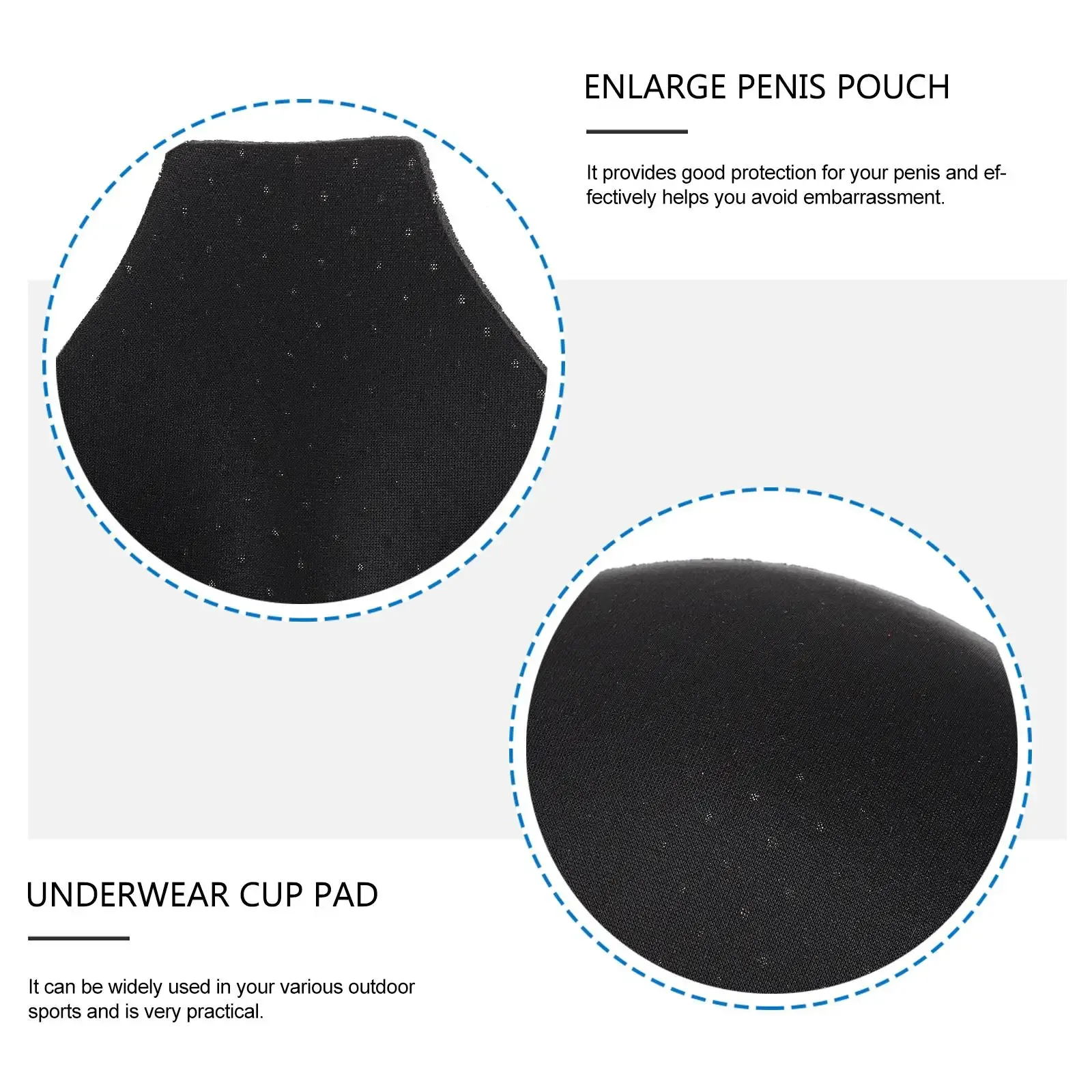 4 Pcs Men's Leak Proof Underwear Briefs with Washable Bulge Pad - Comfortable Polyester Front Sponge Cup for Sports & Daily Wear thumbnail 5