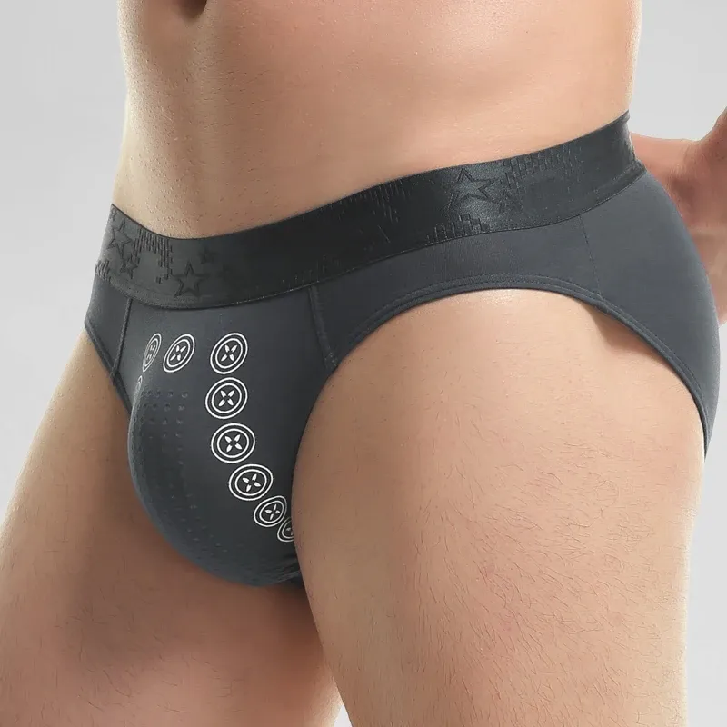 3-Pack Men's Summer Boxer Briefs - Comfortable, Breathable, Mid-Waist Sports Underwear with Negative Ion Technology for Active Lifestyles thumbnail 4