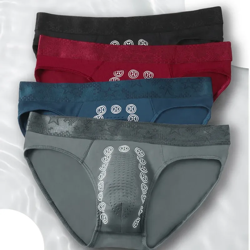 3-Pack Men's Summer Boxer Briefs - Comfortable, Breathable, Mid-Waist Sports Underwear with Negative Ion Technology for Active Lifestyles thumbnail 3