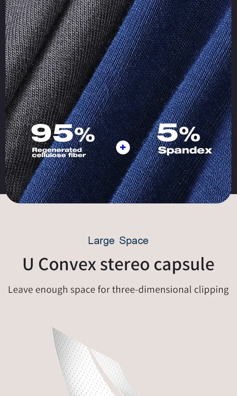3-Pack Men's Summer Boxer Briefs - Comfortable, Breathable, Mid-Waist Sports Underwear with Negative Ion Technology for Active Lifestyles showcase 9