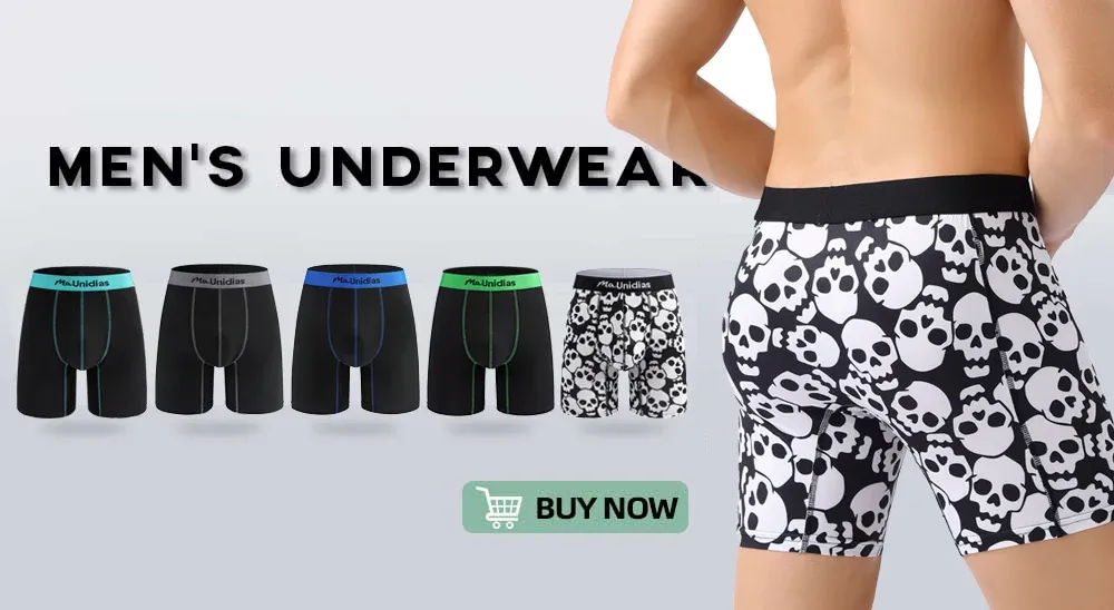 BONITOS Men's Boxer Briefs 4-Pack Cotton Underwear, Solid Color Sexy Breathable Shorts for Daily Wear showcase 2