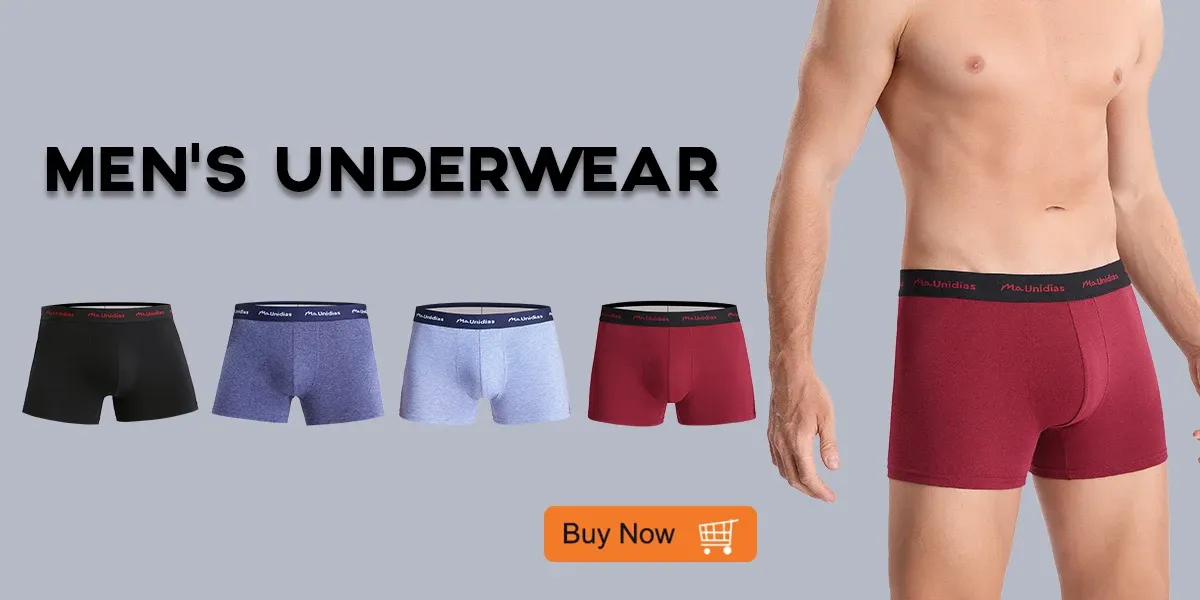 BONITOS Men's Boxer Briefs 4-Pack Cotton Underwear, Solid Color Sexy Breathable Shorts for Daily Wear showcase 1