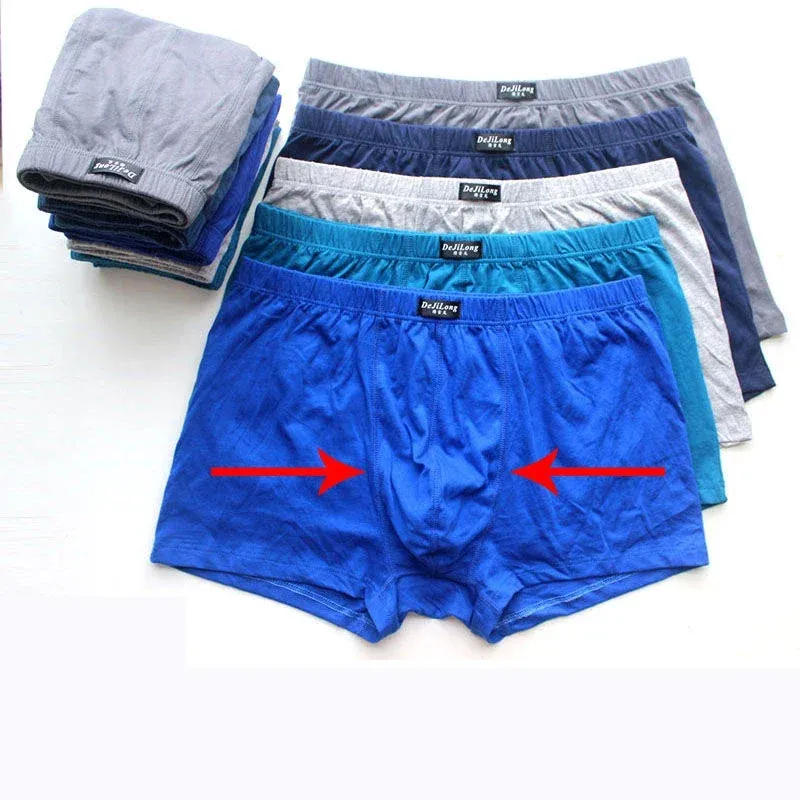 5 Pack Men's 100% Cotton Boxer Briefs - Big & Tall 6XL, Breathable, Anti-Ride Up, Soft Printed Shorts for All-Day Comfort showcase 2