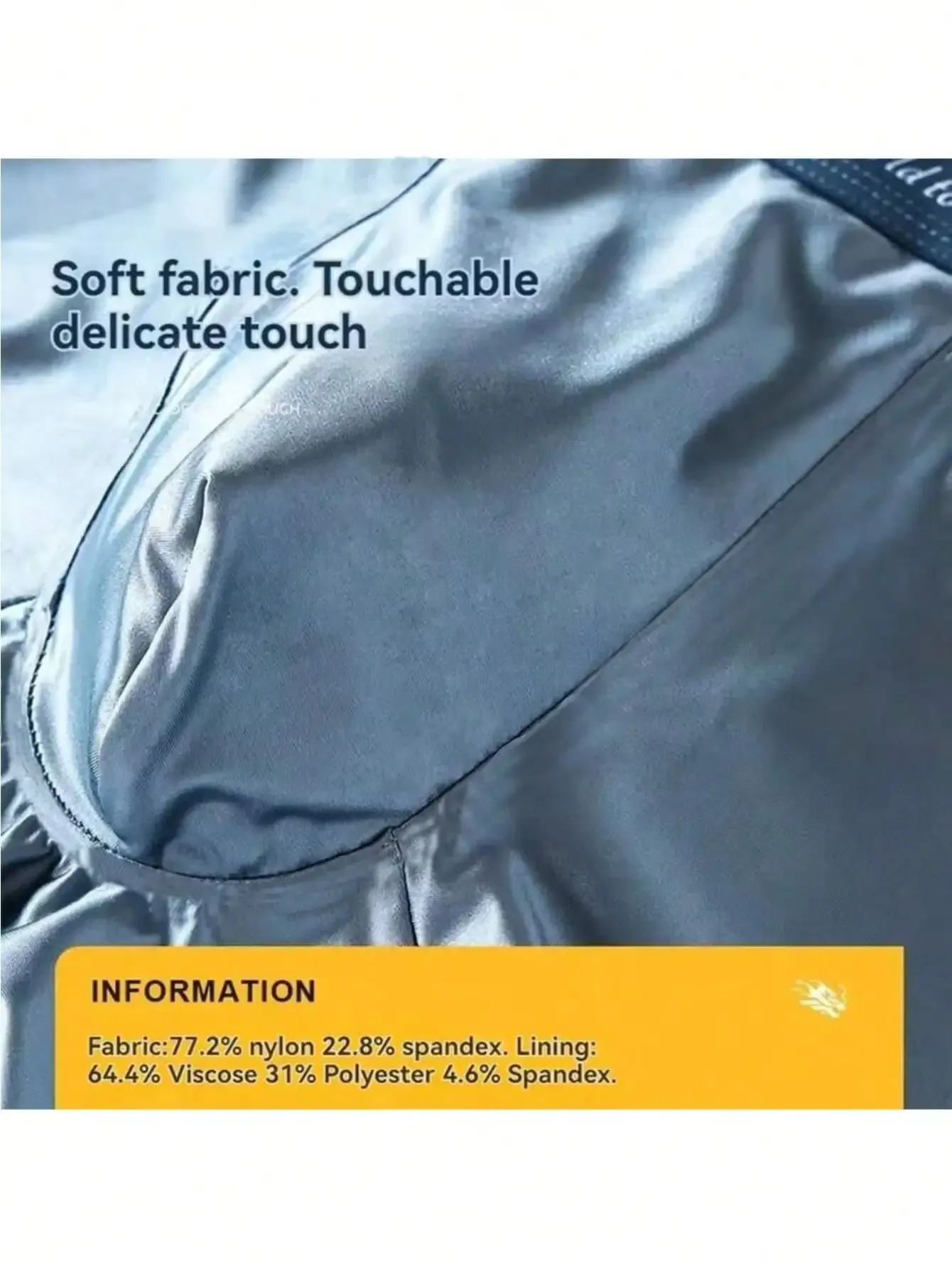 Luxury Ice Silk Boxer Briefs for Men - Smooth, Cool, Breathable Summer Underwear - Pack of 3 thumbnail 3